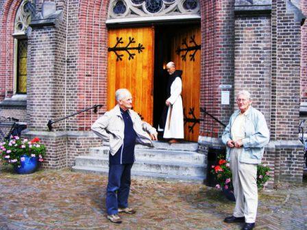 v.l.n.r. Hugo Hinfelaar,  Macarius, Hans Pauwels 
